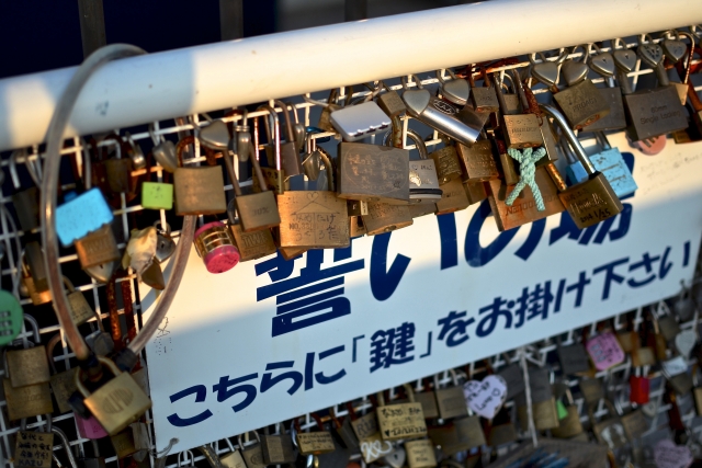 縁結びの南京錠